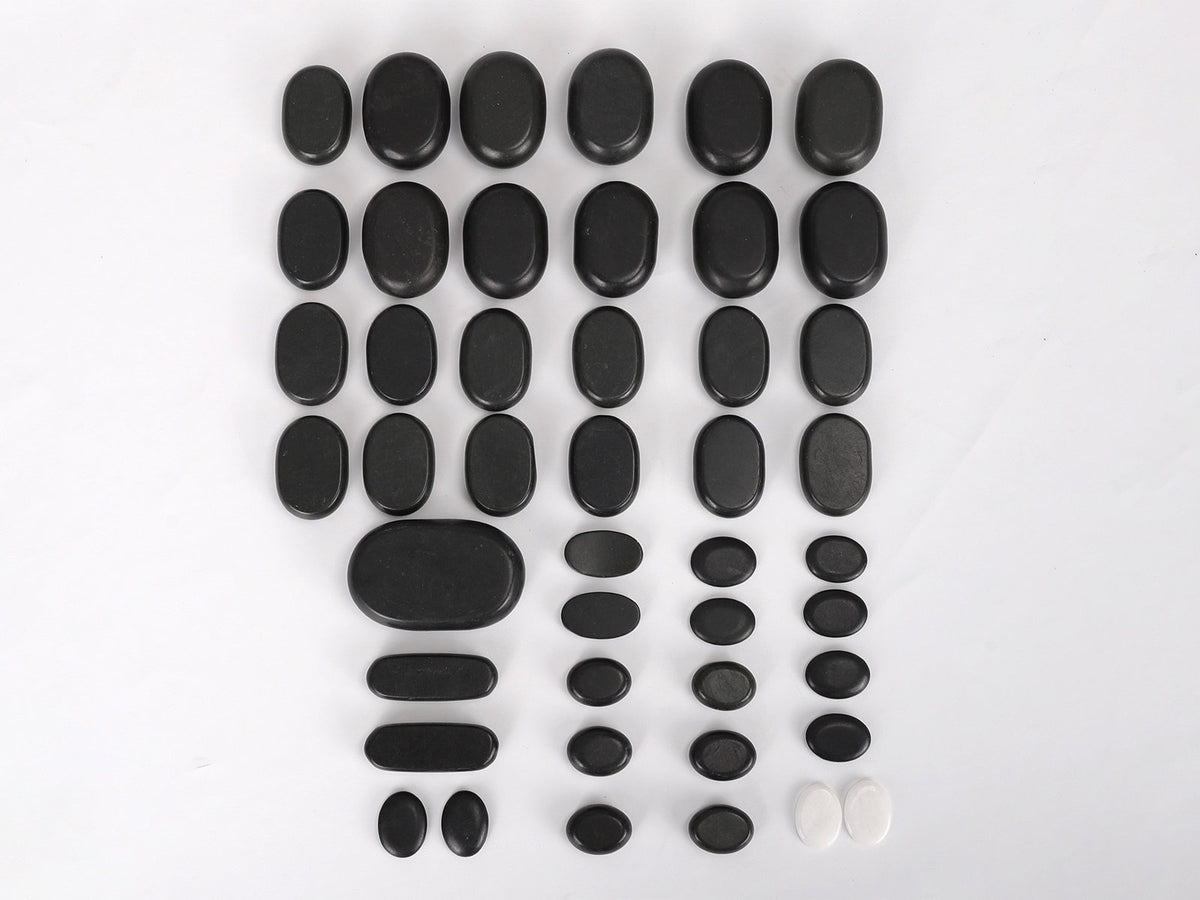 Hot Stone Massagesteine Set 45 teilig