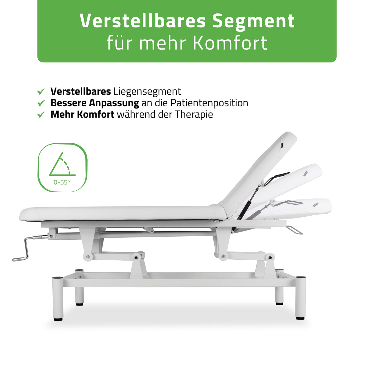 Stationäre Massageliege Vigo 2  | mit Kurbelverstellung